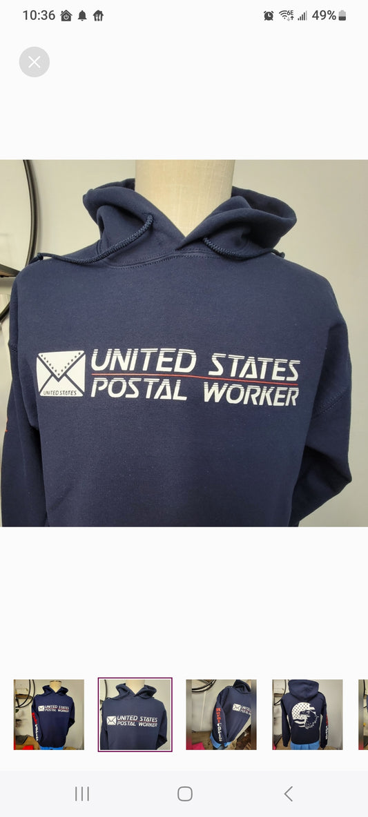 USPS Hoodie, Postal Worker, Post Office