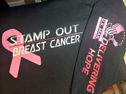 United States Postal Service Breast Cancer USPS long sleeve