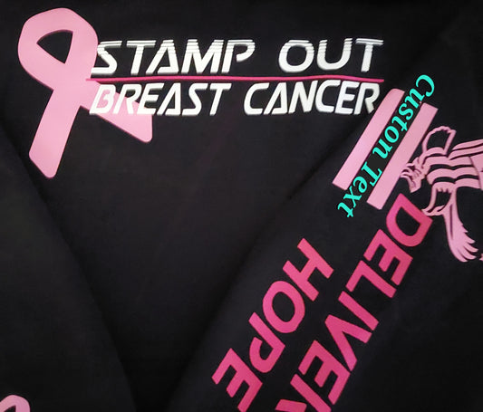 Postal Service Breast Cancer Hoodie, Stamp Out Breast Cancer