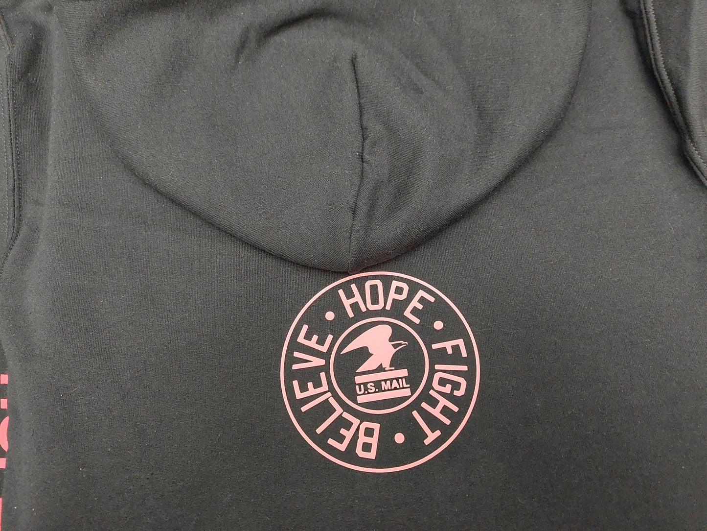 Postal Service Breast Cancer Hoodie, Stamp Out Breast Cancer