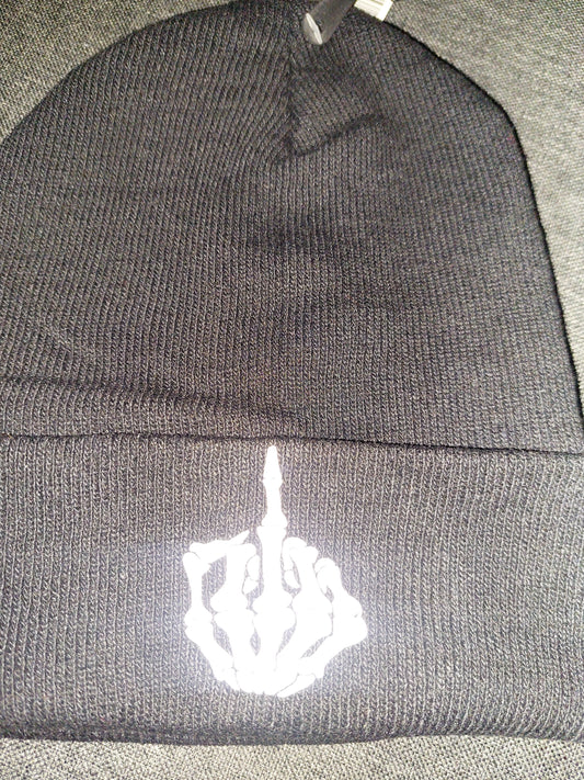 F OFF REFLECTIVE SKULL