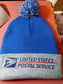 USPS Pom Pom Beanie hat with Reflective Design