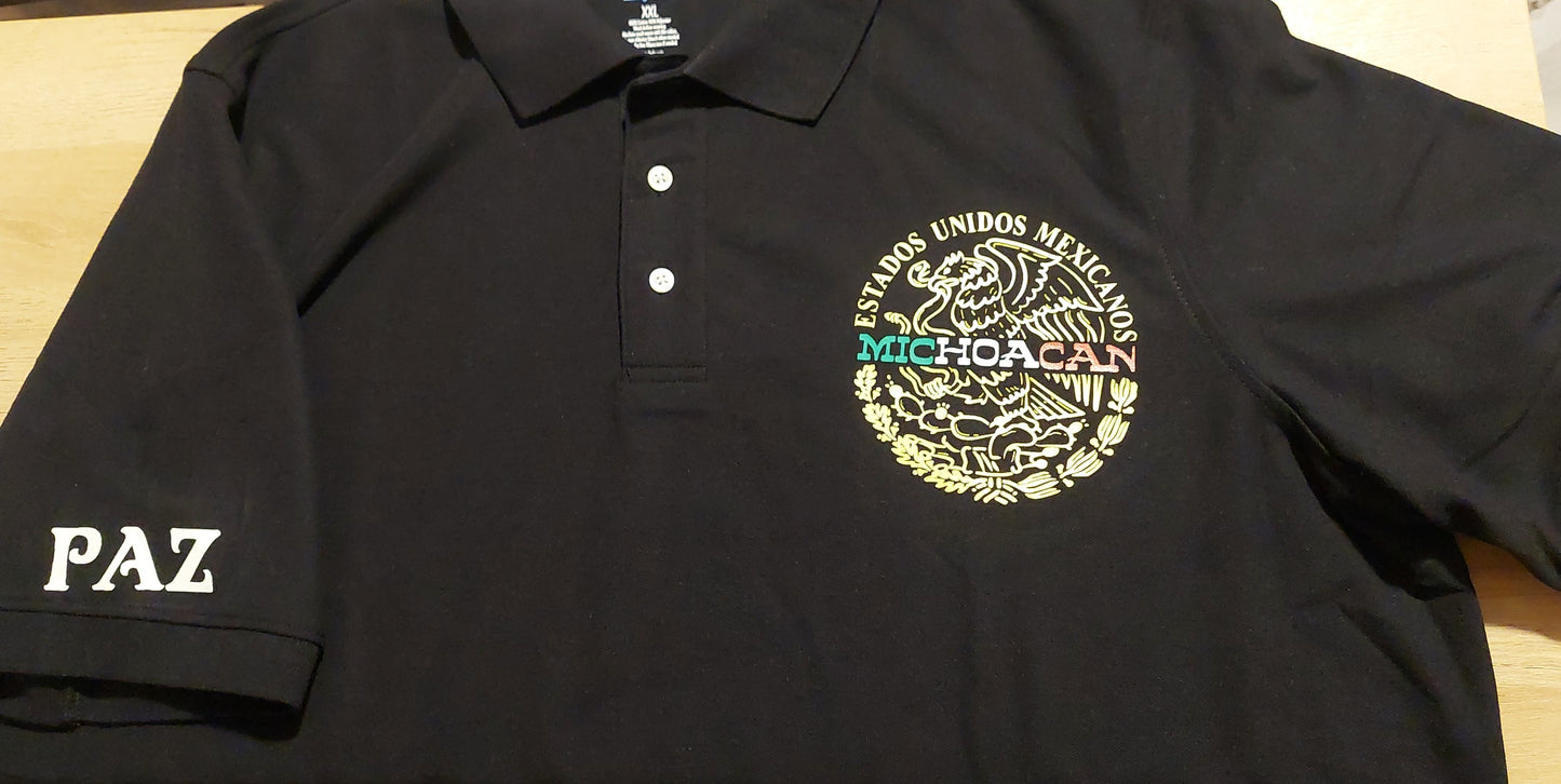 Polo shirt with Mexican logo